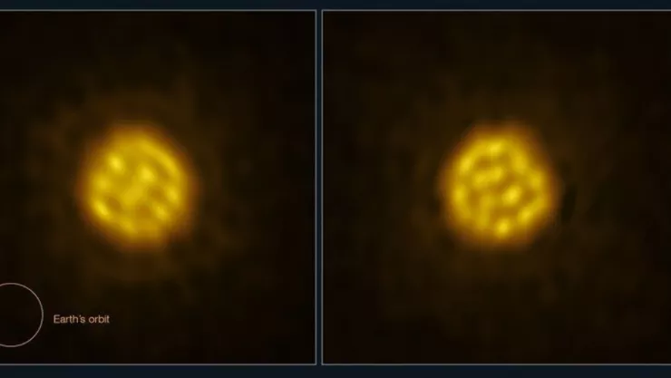 Por primera vez captan burbujas en la superficie de una estrella