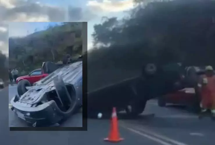 Volcadura carretera Tuxtla Gutiérrez - San Cristóbal hoy 3 de enero de 2025