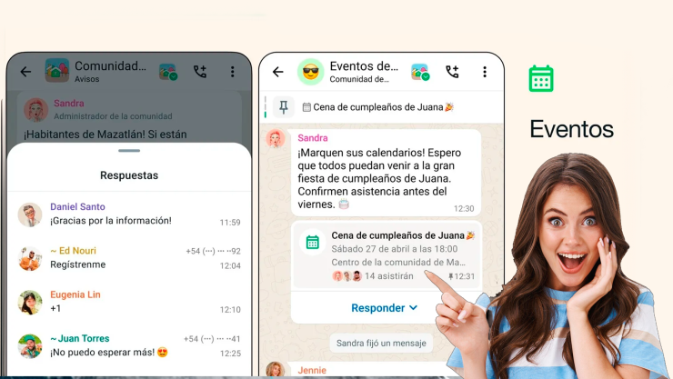 ¿Cómo organizar eventos en WhatsApp?