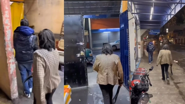 Mamá se lleva a su hijo a cinturonazos.