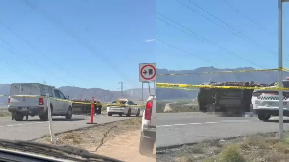 VIDEO: Volcadura en carretera Mexicali-Tijuana deja un muerto y lesionados