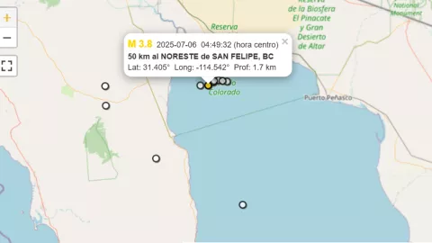 Temblor hoy 6 de julio en San Felipe: ¿Está relacionado con la falla de San Andrés? 
