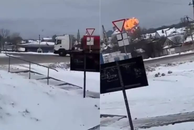 Avión ruso se estrella