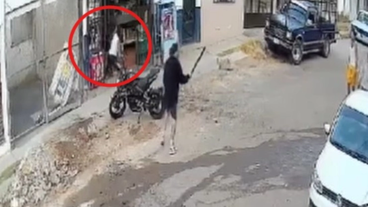 Violencia en Aguascalientes: Agresores destrozan con machete y pala una tienda