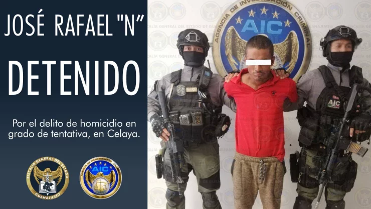 Detienen a sujeto que prendió fuego a mujer en Celaya 