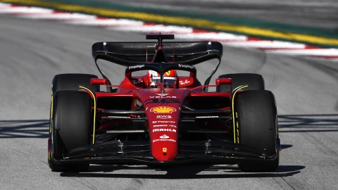 Charles Leclerc en las pruebas previas a la temporada 2022 de la Formula 1
