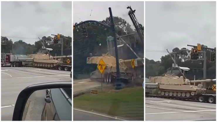 tren-choca-camión-con-tanque-de-guerra-carolina-del-sur-video