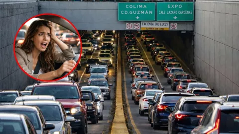 ¡Ni con contraflujo! Av. López Mateos colapsa tras regreso del puente; así está el tráfico