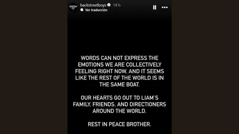 Backstreet Boys reaccionan tras la muerte de liam payne