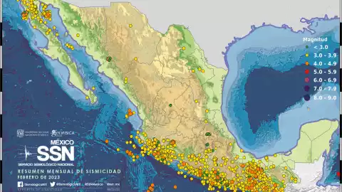 SISMOS EN FEBRERO 2023