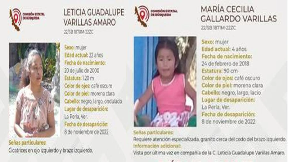 ¡Ayuda a su familia! Desaparece mujer y menor en La Perla