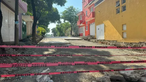Calles cerradas y tráfico Tuxtla