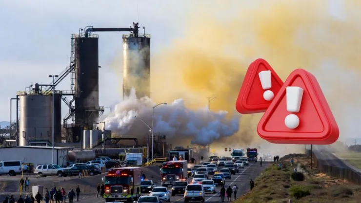 Alerta en playas por nube tóxica