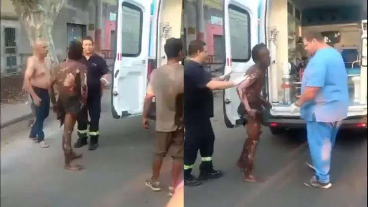 Joven roba cables en Rosario