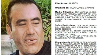 Daniel Suchiapa desaparecido Villaflores