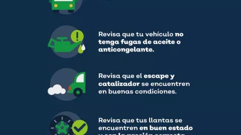 Qué revisar antes de la Verificación Vehicular