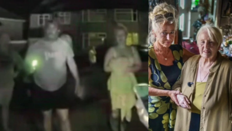 Vecinos salvan a una abuelita de un incendio Inglaterra