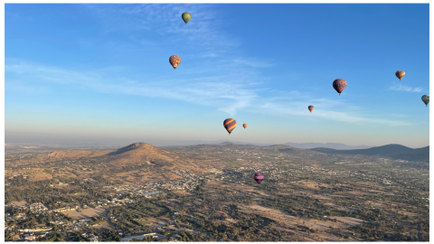 globo aeroestático teotihuacán