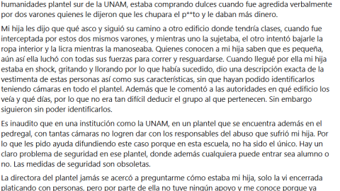 Denuncia CCH Sur por intento de abuso sexual