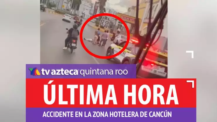 Reportan fuerte accidente en el Bulevar Kukulcán de Cancún la mañana de este martes