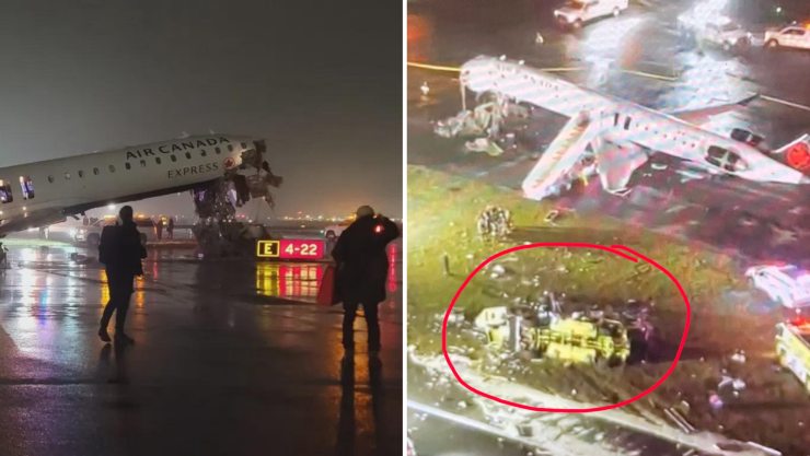 Pilotos mueren en choque de avión Air Canada contra camión de bomberos en Nueva York.png