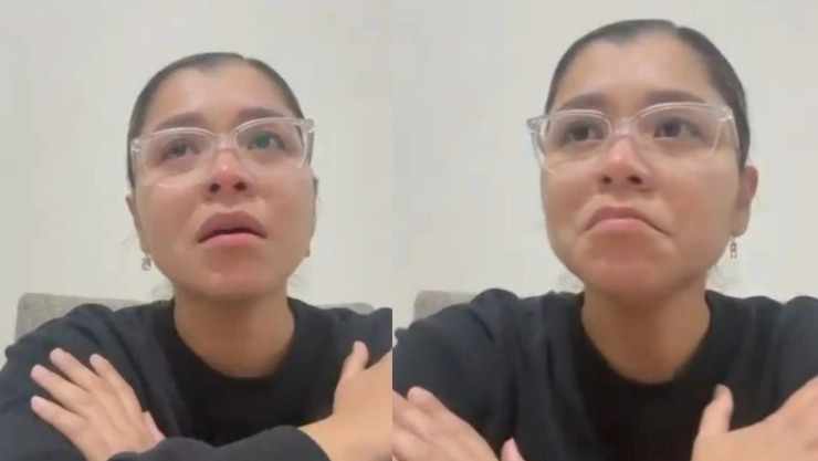 maestra Zuemy Anette Flores llora tras ser víctima de acoso de un alumno en secundaria de Huixquilucan