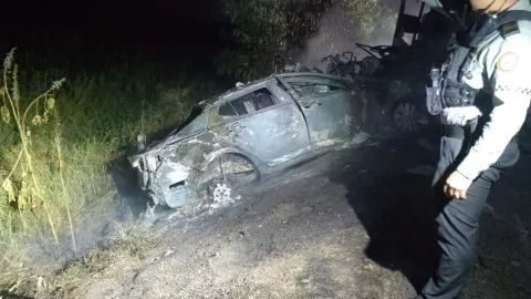 Choque e incendio en La Platanera, Navolato