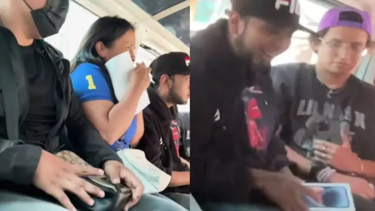¡El mejor robo! Tiktokers fingen asalto y terminan regalando celulares