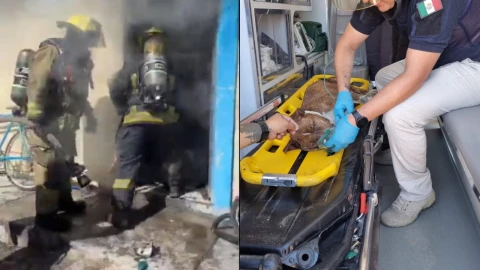 incendio en casa de San Pablo Xochimehuacan