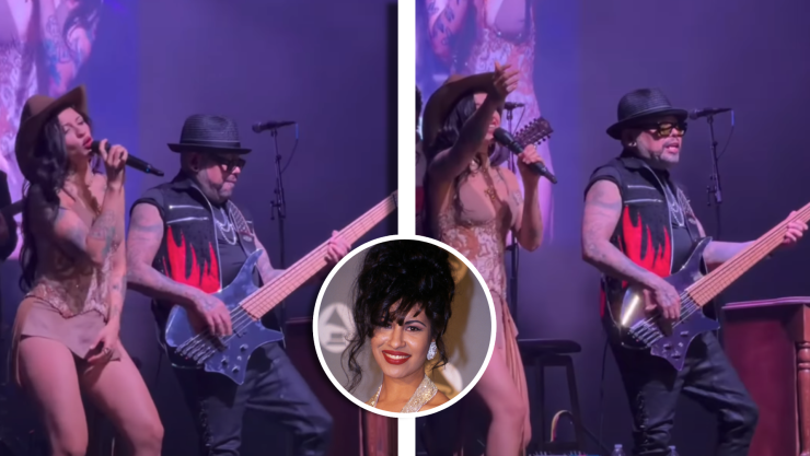 VIDEO_ ¿Indirecta a Nodal_ Cazzu canta ‘Si una vez’, éxito de Selena Quintanilla, con su hermano A.B. Quintanilla III.webp