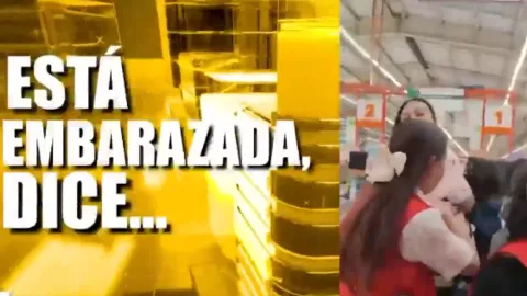 Mujer finge embarazo para robar un supermercado en Puebla. .jpg