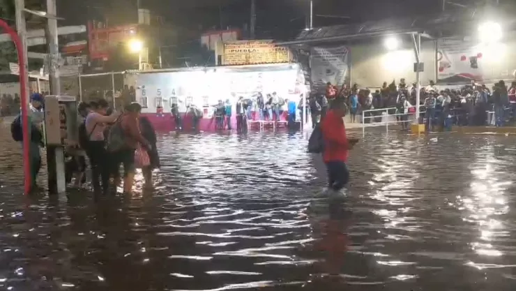 Indios Verdes inundado y colapsado