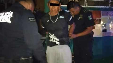Presunto robo con machete durante la madrugada al sur de Mérida deja un detenido