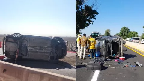 Fallece mujer en volcadura en La Costerita
