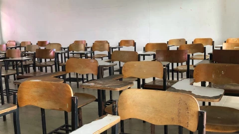 Salón de clases sin vientos de Santa Ana Tijuana