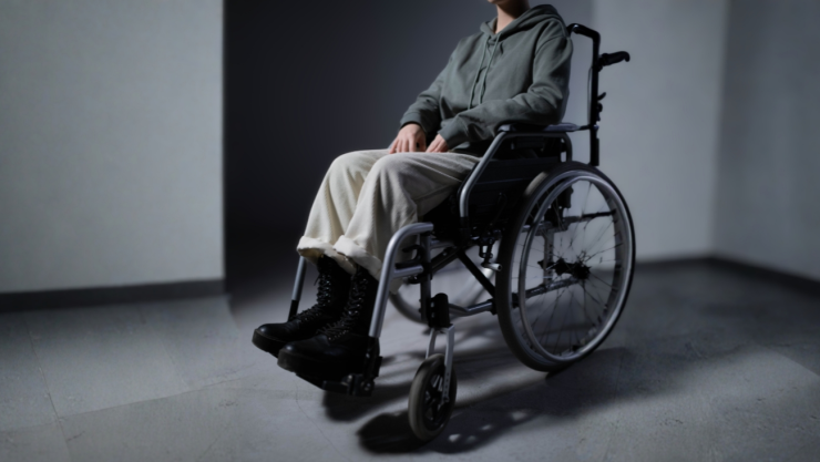 persona en silla de ruedas
