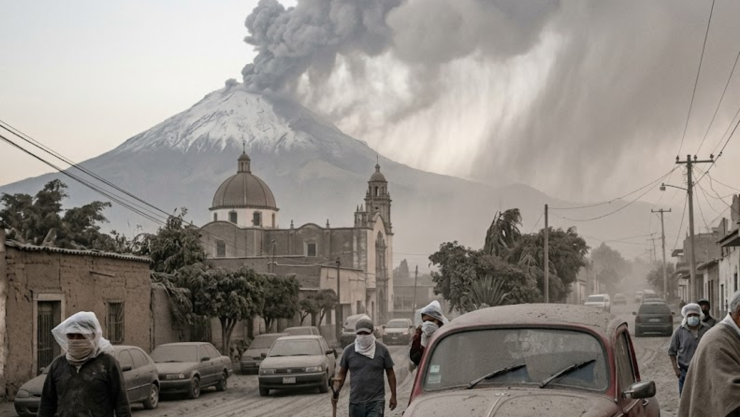 Volcán Popocatépetl registra exhalaciones y expulsa ceniza hoy; así lo captó