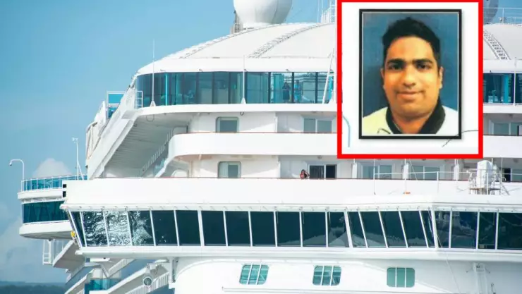 Hombre cae de crucero en Mahahual, Quintana Roo.