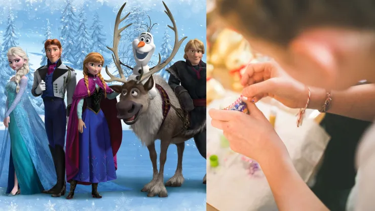 4 ideas para hacer cuadros decorativos de Frozen con cartulina