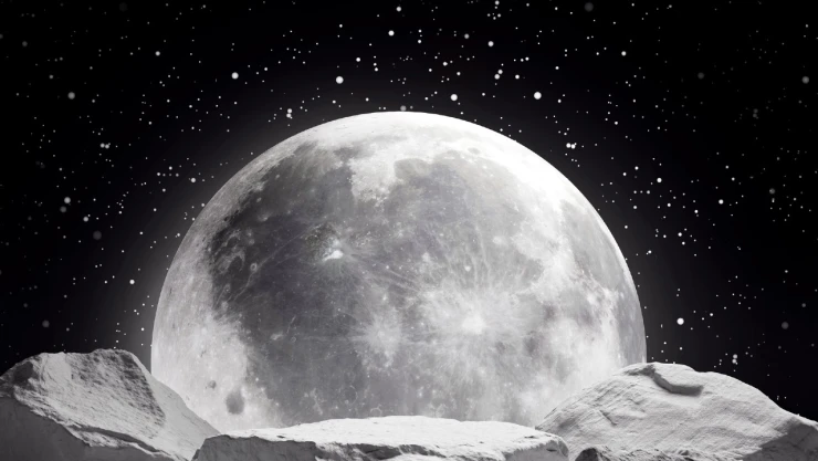 Tren en la Luna de Estados Unidos y la NASA