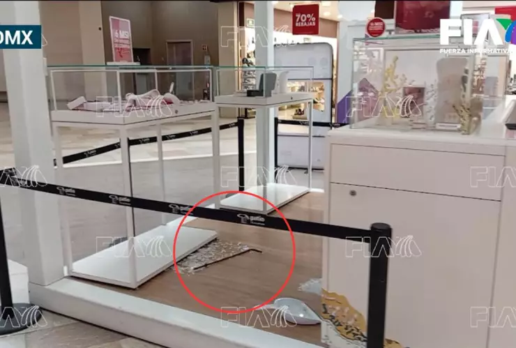 Asalto a joyería de Tlalpan: Así quedó la escena del crimen tras el robo a Pandora