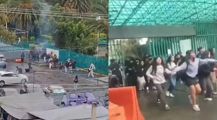 Reportan riña y artefactos explosivos en el Colegio de Bachilleres número 6.