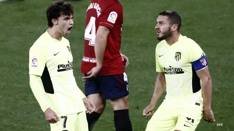 Joao Félix celebra su gol ante Osasuna