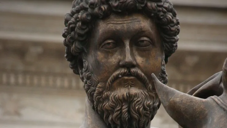 Marco Aurelio, filósofo romano sobre la adversidad La piedra de tropiezo se vuelve el camino.jpg