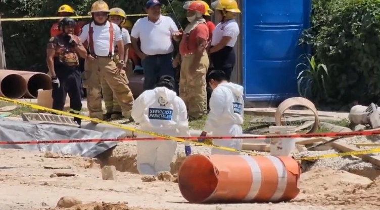 Mueren dos trabajadores tras derrumbe en excavación en Chetumal, Quintana Roo, HOY 10 de marzo