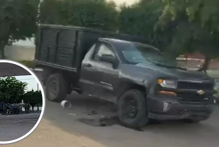 Camioneta asegurada en Villa Juárez