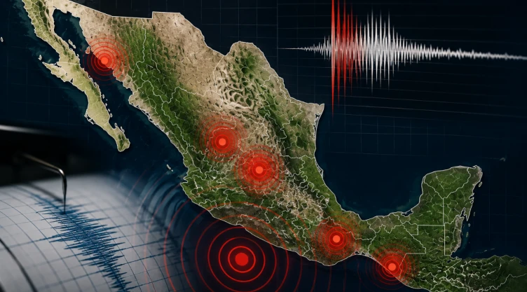Mapa de México sismo