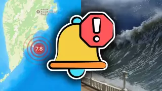¿Alerta de tsunami en el Pacífico? Sismo de magnitud 7.8 en Rusia enciende las alarmas: Esto se sabe