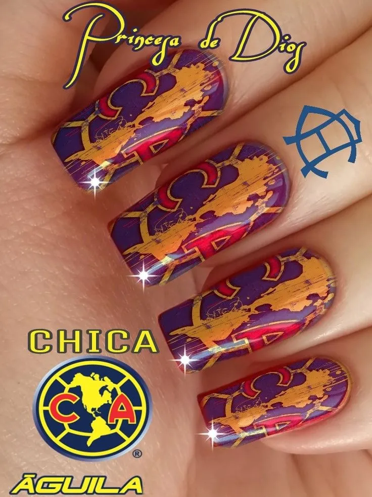 8 modelos de uñas del Club América solo para aficionados REALES: están hermosas en cuadradas o almendradas