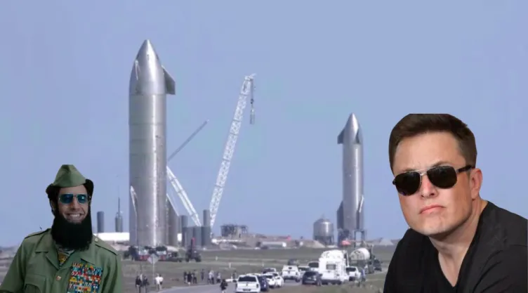 Sacha Baron Cohen cuenta cómo una escena improvisada terminó influyendo en los cohetes de Elon Musk